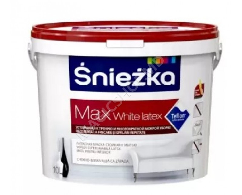 Emulsie interioara alba SNIEZKA MAX White Latex 10L